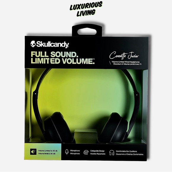 Skullcandy Cassette Junior Wired Over-Ear Headphones with Microphone - Picture 3 of 6